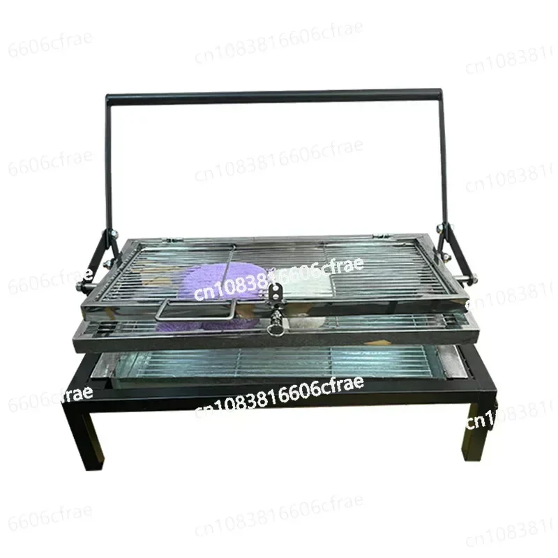 

New Flip Barbecue Grill, Outdoor Camping Portable Folding Barbecue Grill, Rotatable Household Barbecue Grill