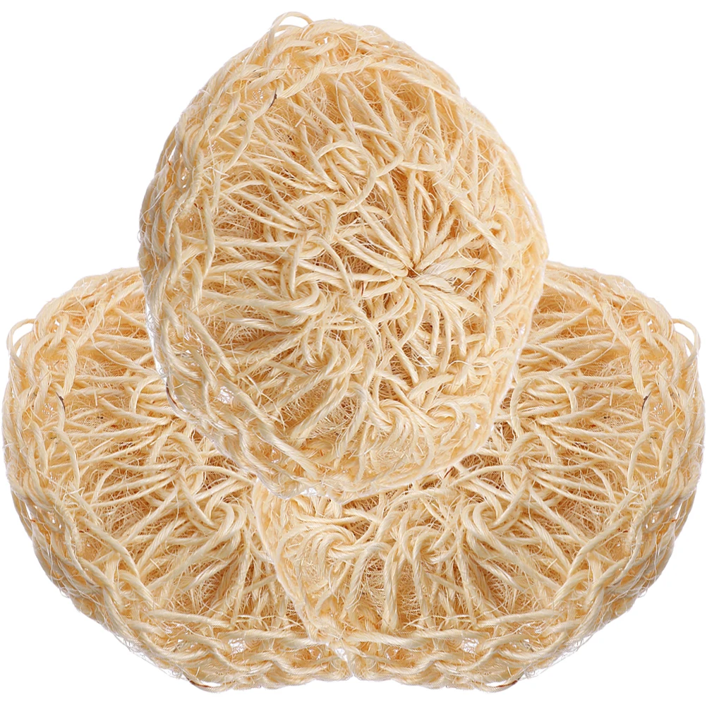 

3 Pcs Sword Sisal Bath Wipe Loofah Convenient Shower Ball Take Balls Cleaning for Washing Supplies