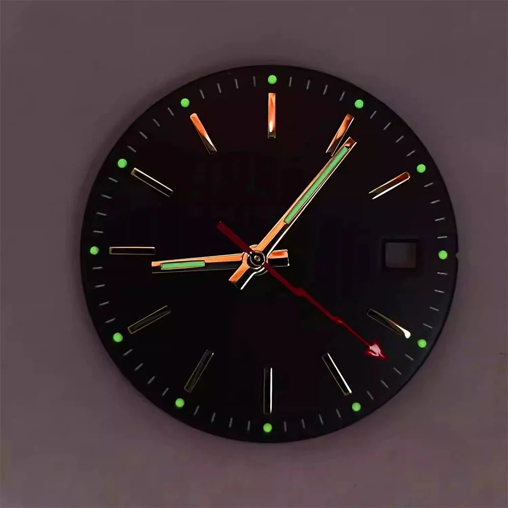 Acessórios de relógio de relojoeiro 29mm mostrador de relógio relâmpago mãos verde luminoso adequado para japão 8215 pérola 2813 movimento