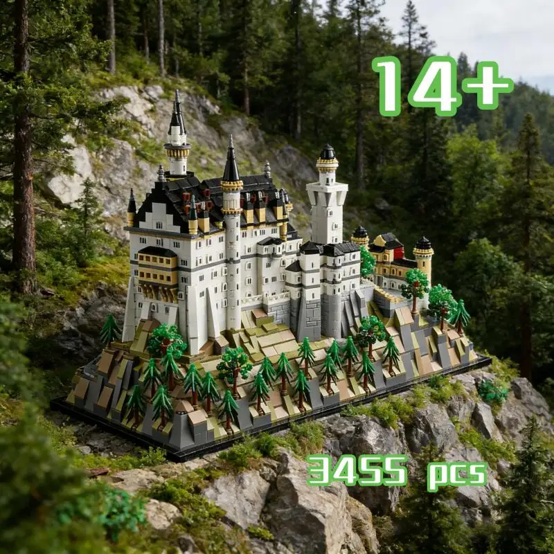 

2026 Castle Building Block Model FIT 21063 Decoration New Arrival In Stock 3455 Pcs Christmas and Birthday Gifts Home Ornament