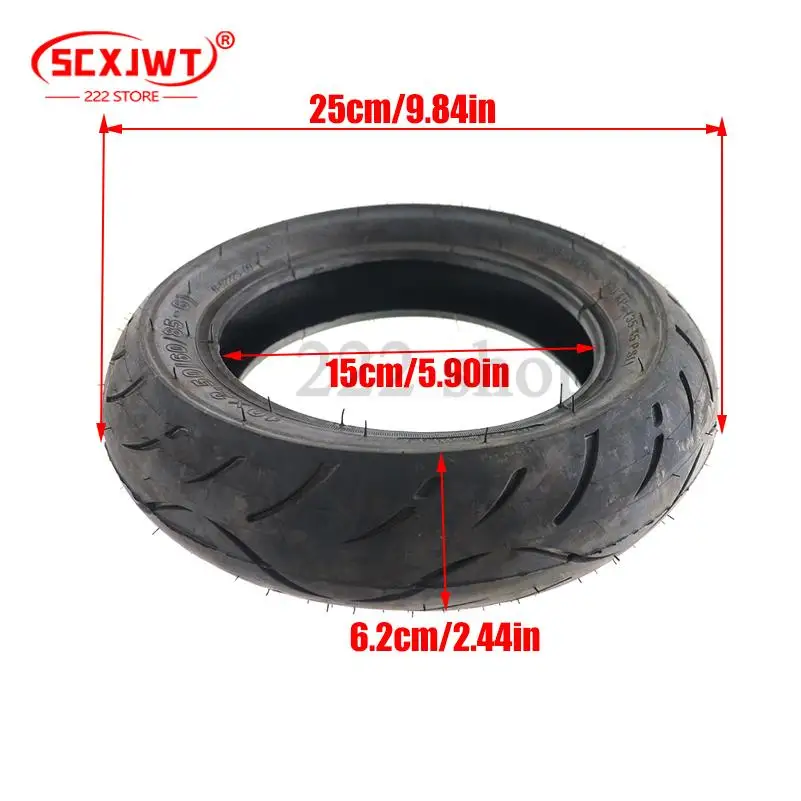 10 بوصة 10x2.50 الإطارات 60/85-6 هوائي الأنبوب الداخلي الإطار الخارجي ل سكوتر كهربائي عالية الجودة مقاومة للاهتراء استبدال أجزاء