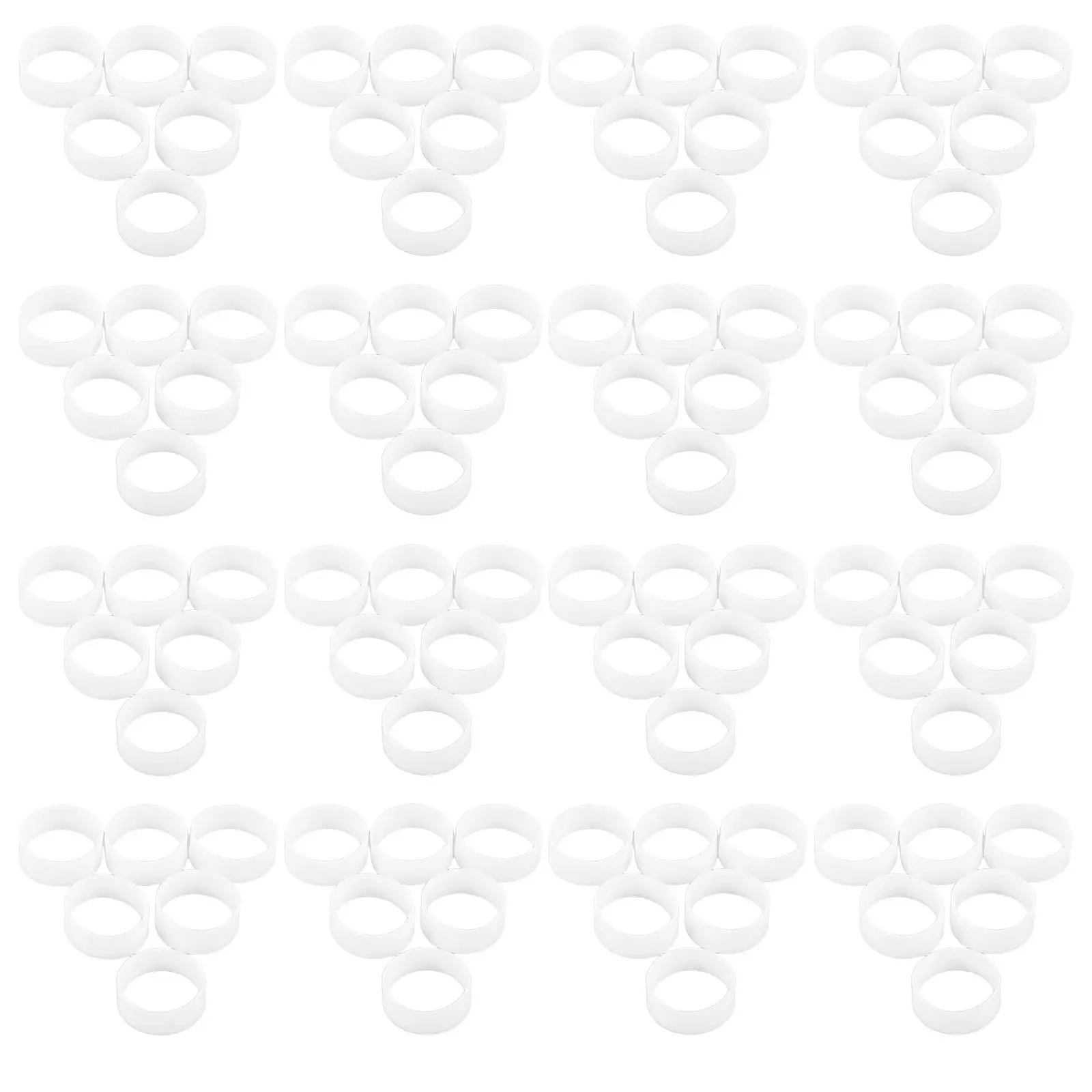 Silicone Cable Ties 500 Pack Reusable Elastic Bands for Wire Cord Management Office Home Data Cables