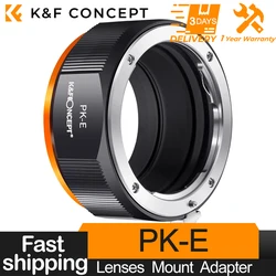 K&F Concept PK-NEX Lens Adapte for Pentax K PK Lens to NEX E  for Pentax Lens to Sony E Mount Camera A5100 A6000 A6300 A6500