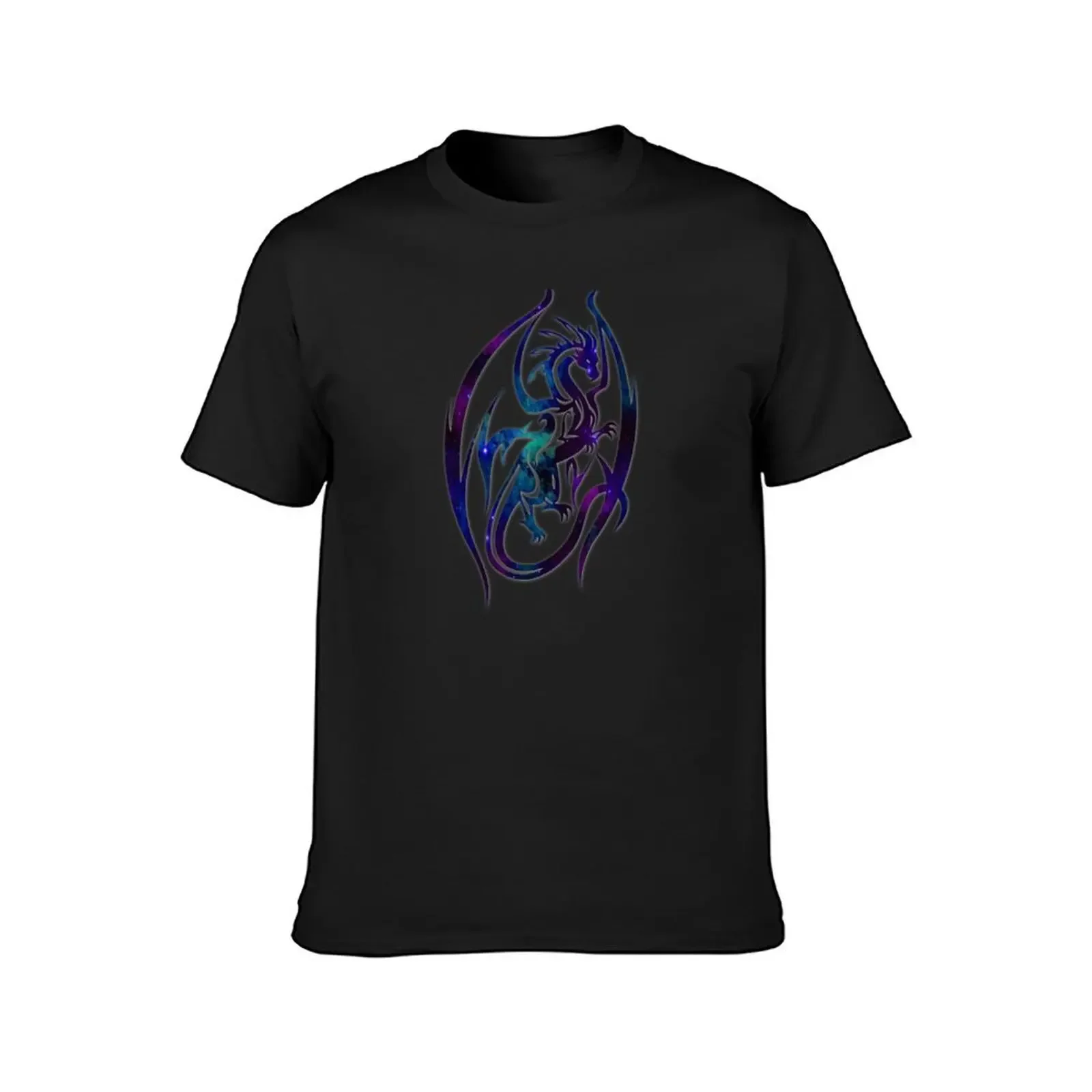 Dragon Silhouette - Galaxy 1 T-Shirt aesthetic clothes cute tops Aesthetic clothing oversized t shirts for men