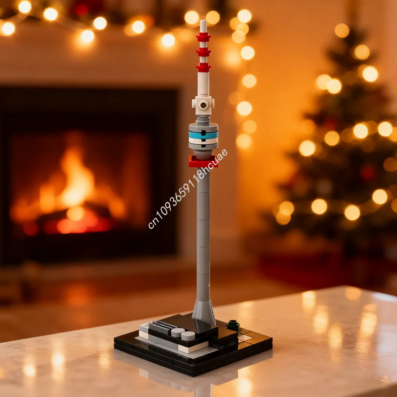 70 Uds. MOC Torre Danube de Viena arquitectura modelo de construcción bloques de regalo de Navidad Idea de arquitectura educación ladrillo juguete niños