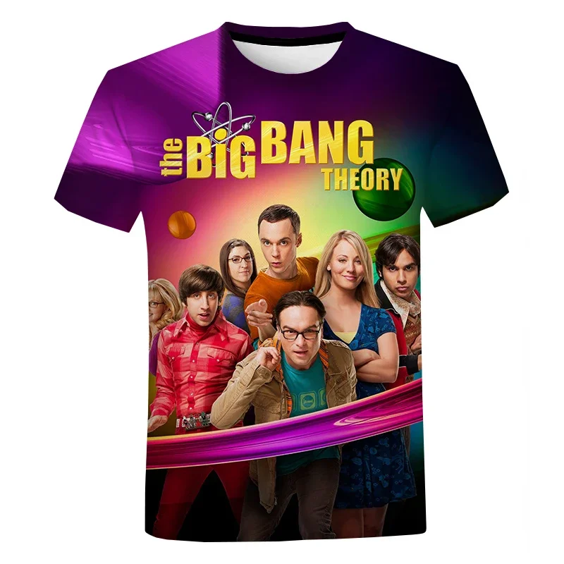 The Big Bang Theory 3D Printed T-shirt Men/women Fashion Casual Funny Harajuku Style Streetwear Oversized Tops Cool T Shirt