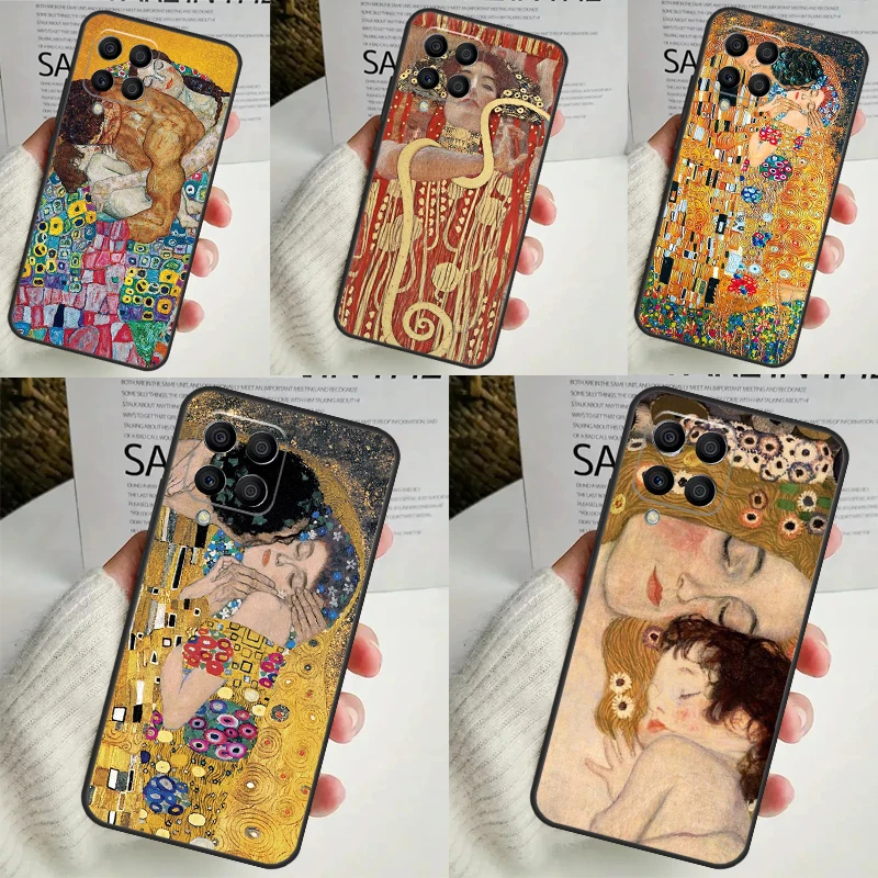 The Kiss Gustav Klimt Painting For Samsung Galaxy M13 M33 M53 M12 M32 M52 M14 M34 M54 M20 M51 M21 M30s M31s M15 M55 Case