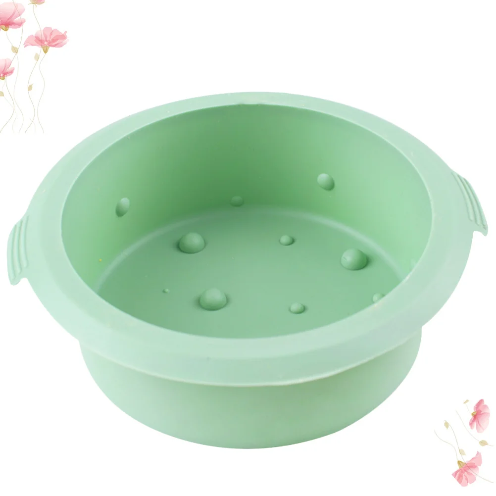 

Silicone Cake Mold Light Green Nonstick Flexible Reusable for Baking Cakes Cookies Chocolate Fondant Cake Mold