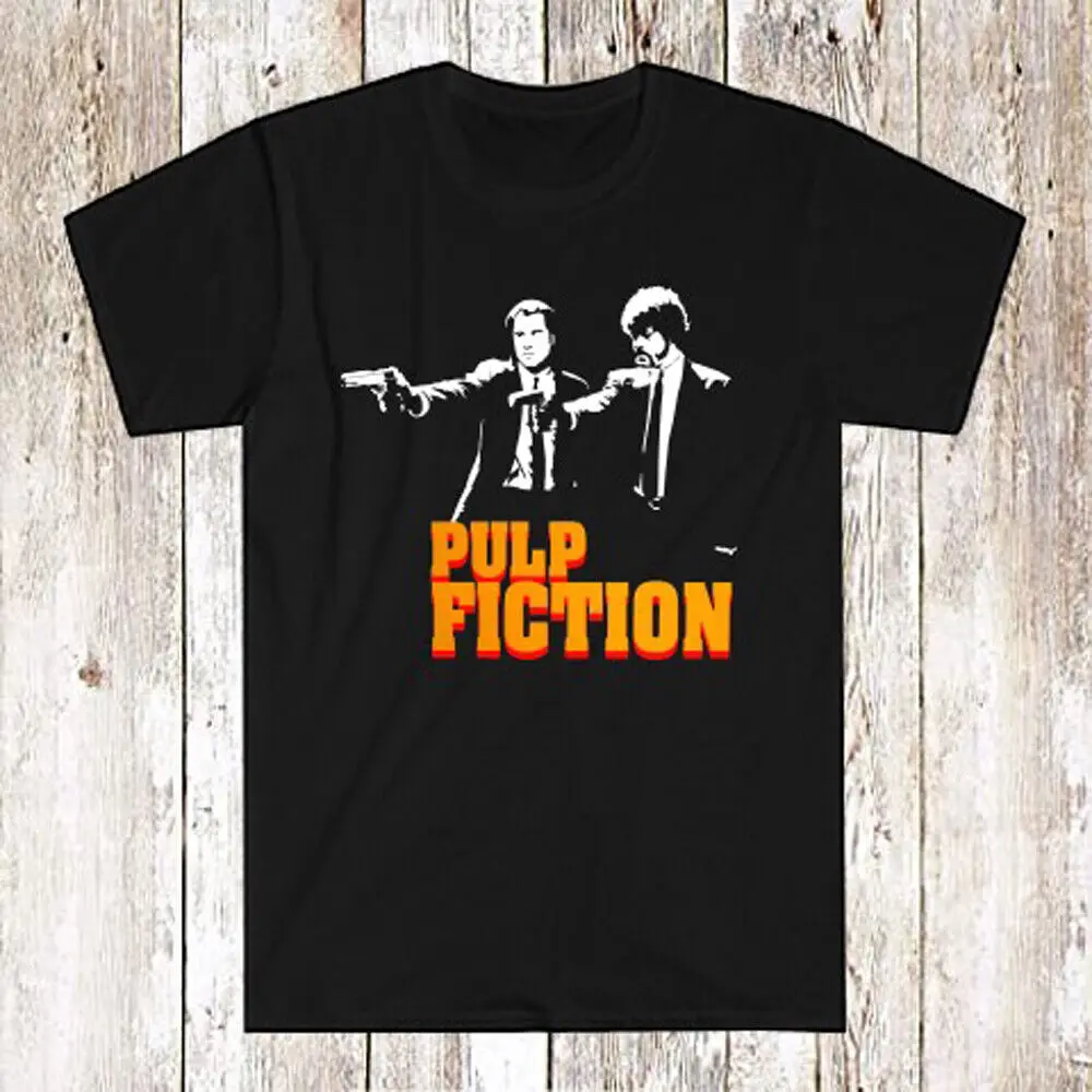 Pulp Fiction Movie Men's Black T-Shirt Size S-5XL