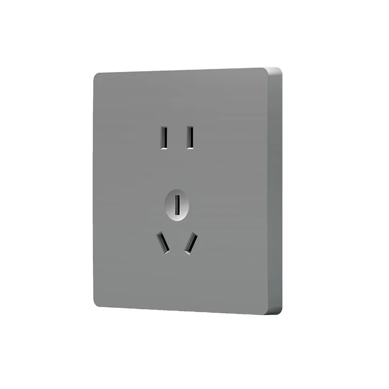 Household recessed switch sockets,  wall power one switch with five sockets, air conditioning switch panel