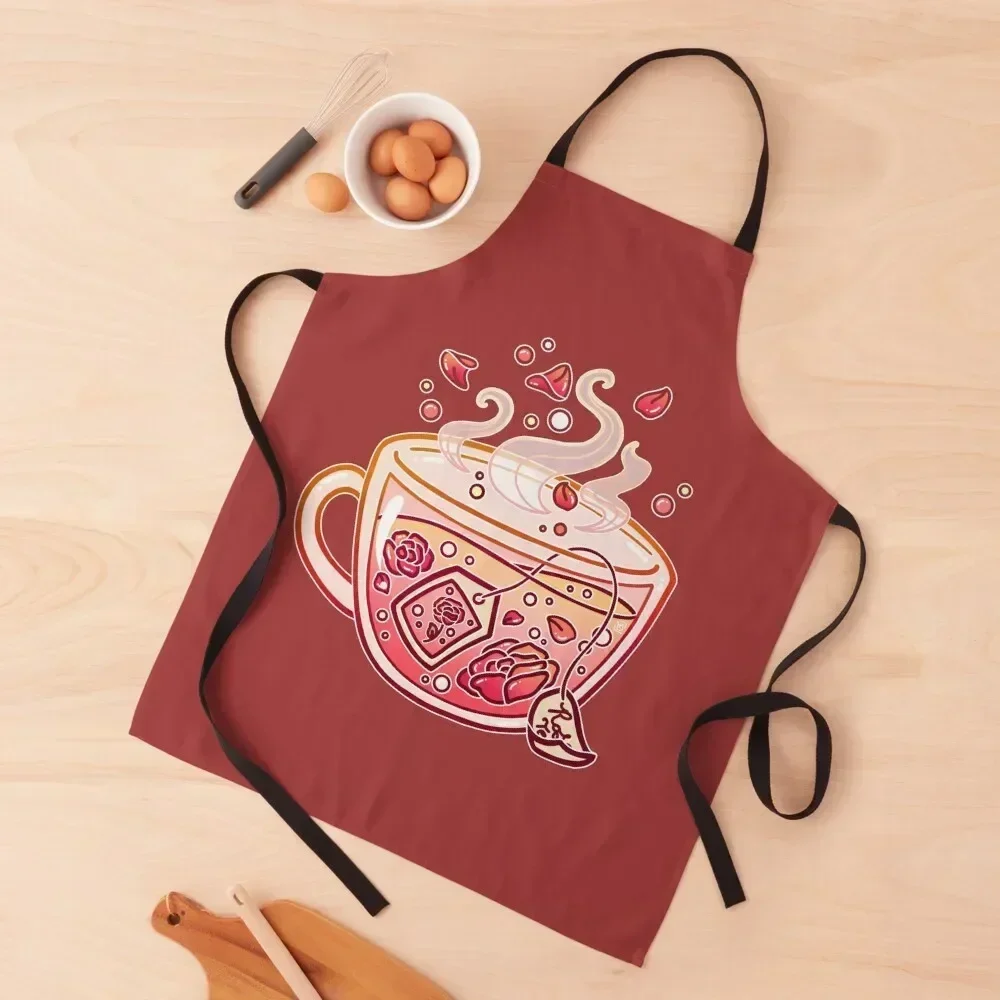 

Sweet Rose Tea Apron Kitchen Tools Accessories restaurant accessories Salon New year's Apron