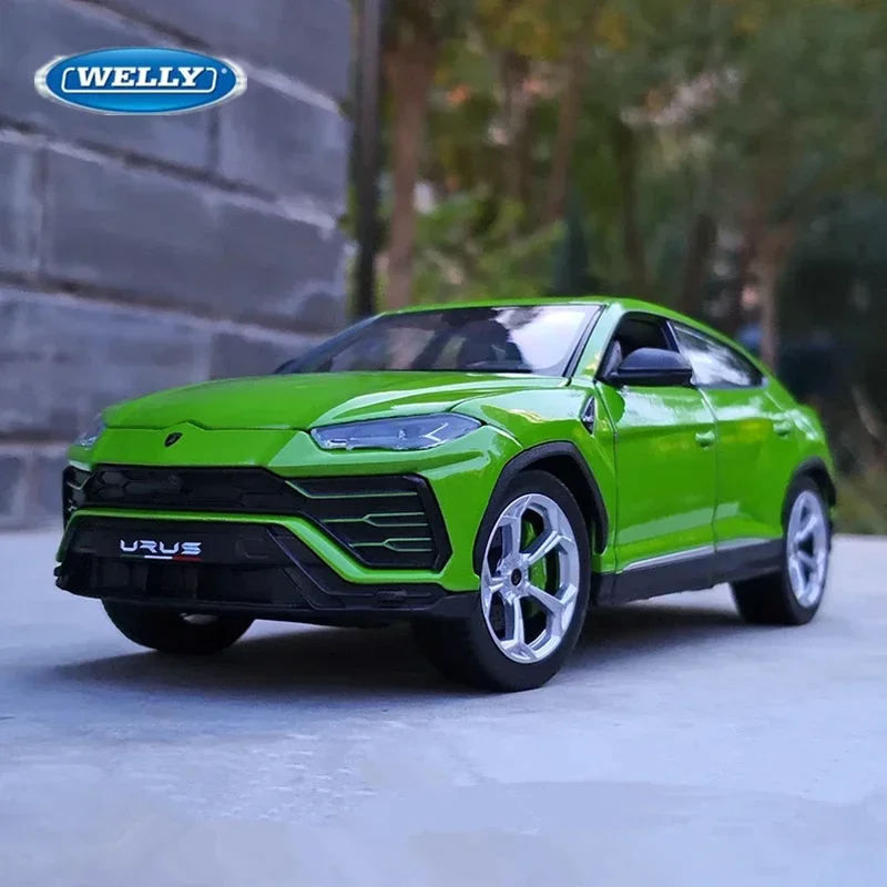 

WELLY 1:24 Lamborghini Urus SUV, модель гоночного автомобиля из сплава, литая под давлением металлическая модель спортивного автомобиля, коллекция моделирования, детские подарки