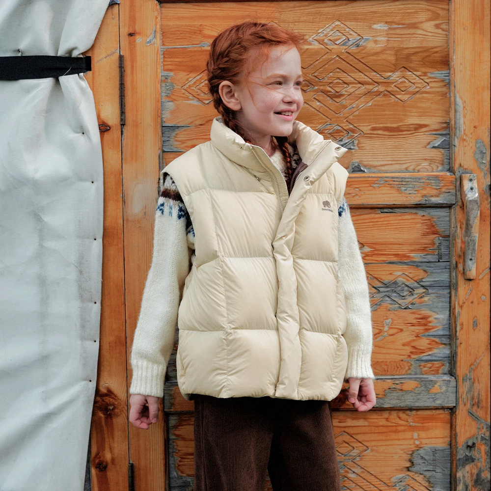Dave Bella Boys Girls White Duck Down Vest Jacket Children Thicken Winter Warm Tank Coats Windproof Outwear Clothes DK4263998