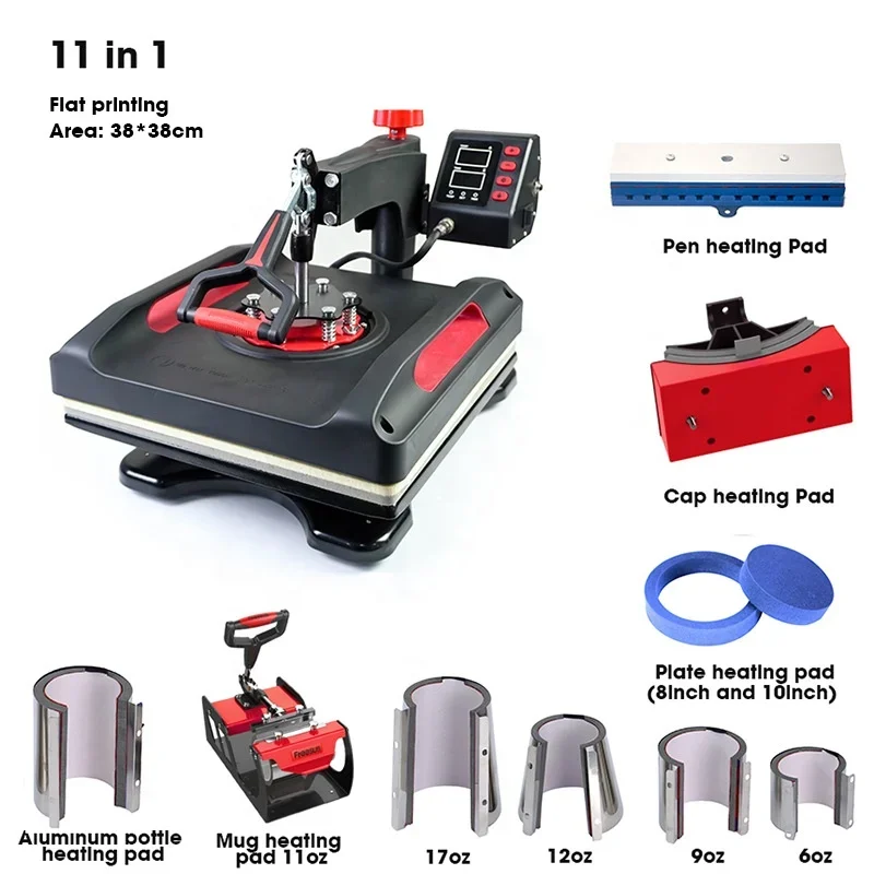 Factory Wholesale Multifunctional 11in 1 Heat Press Machine Home Use 8in1 Heat Press Machine For Plates/Hats/Mugs