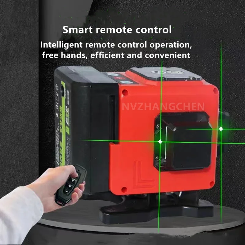 Imagem -06 - Nível Laser Mini 12 16 Linhas 3d 4d Autonivelamento 360 Horizontal e Vertical Cruz Super Poderoso Verde Portátil Linha de Raio Laser