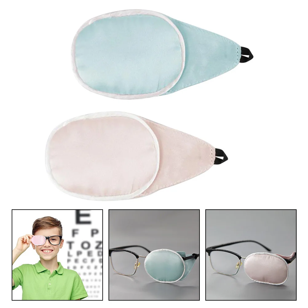 2Pcs Eye Cover Amblyopia Eye Patches Elastic Strap Design Portable and Convenient for Vision Training Exercise