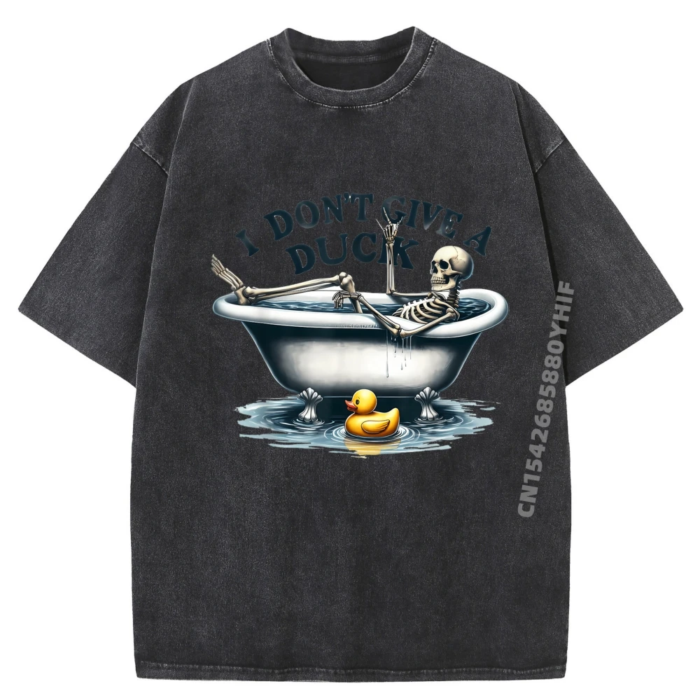 

I Don T Give A Duck Middle Finger Offensive Rude Duck Черная рубашка с графическим рисунком Мужская мягкая потертая футболка на день рождения