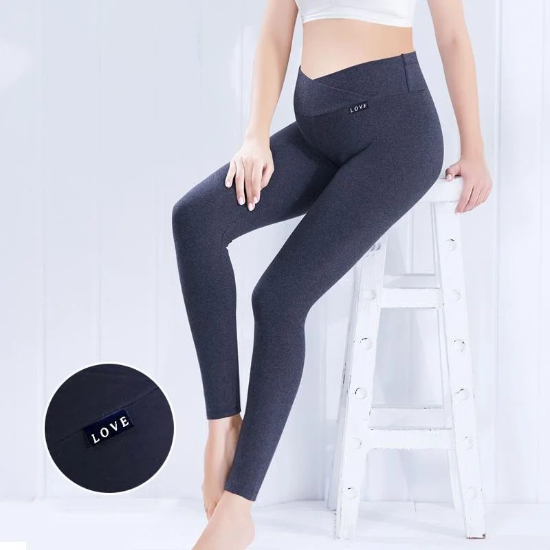 

New Maternity Leggings Adjustable Waist Pregnant Women Pregnancy Clothes Pants Ropa Mujer Embarazada Premama Enceinte Soft Slim