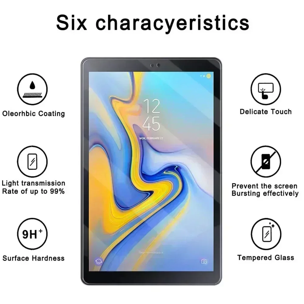 (3 Pack) Tempered Glass For Samsung Galaxy Tab A 10.5 2018 SM-T590 SM-T595 T590 T595 Anti-Scratch  Tablet Screen Protector Film