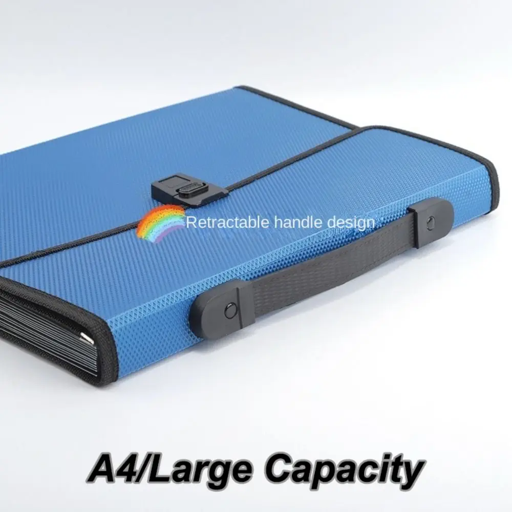New A4 File Folder Large Capacity 13 Pockets Document Organizer Document Bag