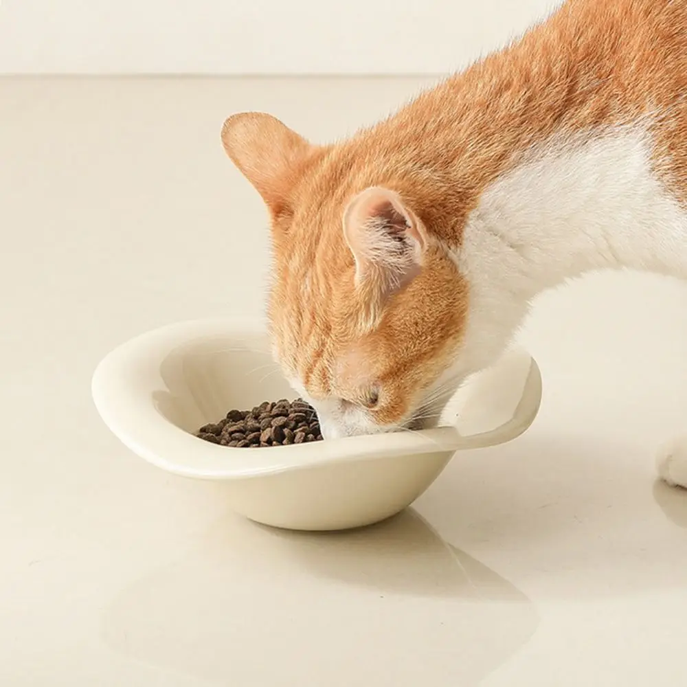 

Ceramic Cat Bowl Creative Anti Tipping Dog Food Feeding Basin Multi-use Large Capacity Pet Drinking Feeder Water Container