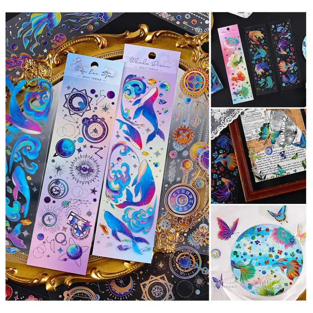 3Pcs Popular Decorative Sticker Sun-resistant Kids Sticker Self-Adhesive Stamping Decals Guitar Sticker  Decorative