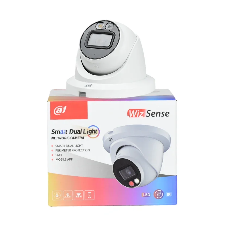 Stock en EE. UU. Original IPC-HDW2449TM-S-IL 4MP Smart Dual Light SMD Plus cámara IP PoE de red WizSense