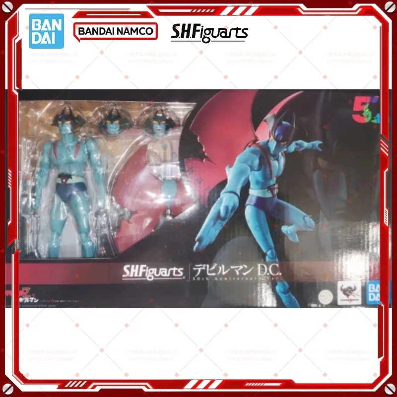 

Original BOX Bandai SHF DEVILMAN 50th Anniversary Ver Figure Finished Model kit Anime Action Toy Gifts for kids In shock suit
