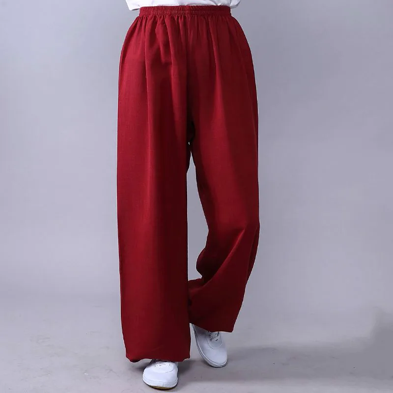 Cotton Tai Chi Kung Fu Pants Shaolin Wushu Martial Arts Wing Chun Trousers Martial Arts Pants Yoga Pants Tai Chi Pants