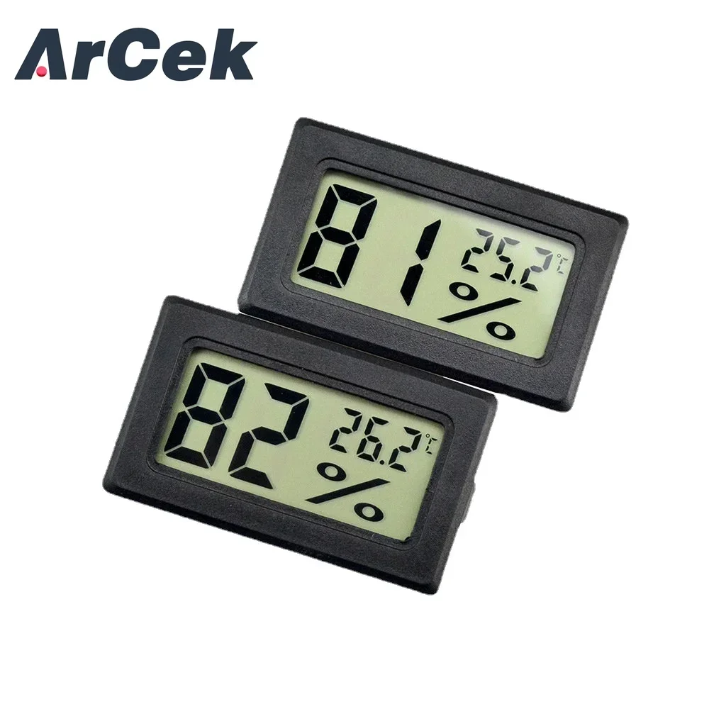 Mini Black Digital LCD Display Thermometer Hygrometer Temperature Indoor Convenient Temperature Sensor Humidity Meter Instrument