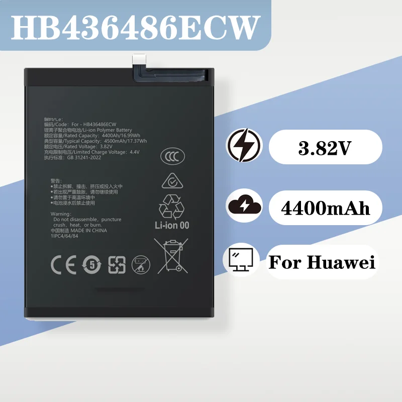 

High Capacity 4400mAh 3.82V Battery for Huawei Mate20 Mate20Pro Mate20X Mate20 RS Mobile Phone Replacement Battery