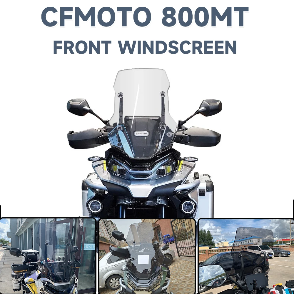 

For CFMOTO 800MT Ibex 800T Sport Motorcycle Front Windshield Heighten Widened Wind Deflector For CFMOTO 800MT 800 MT CF 800MT