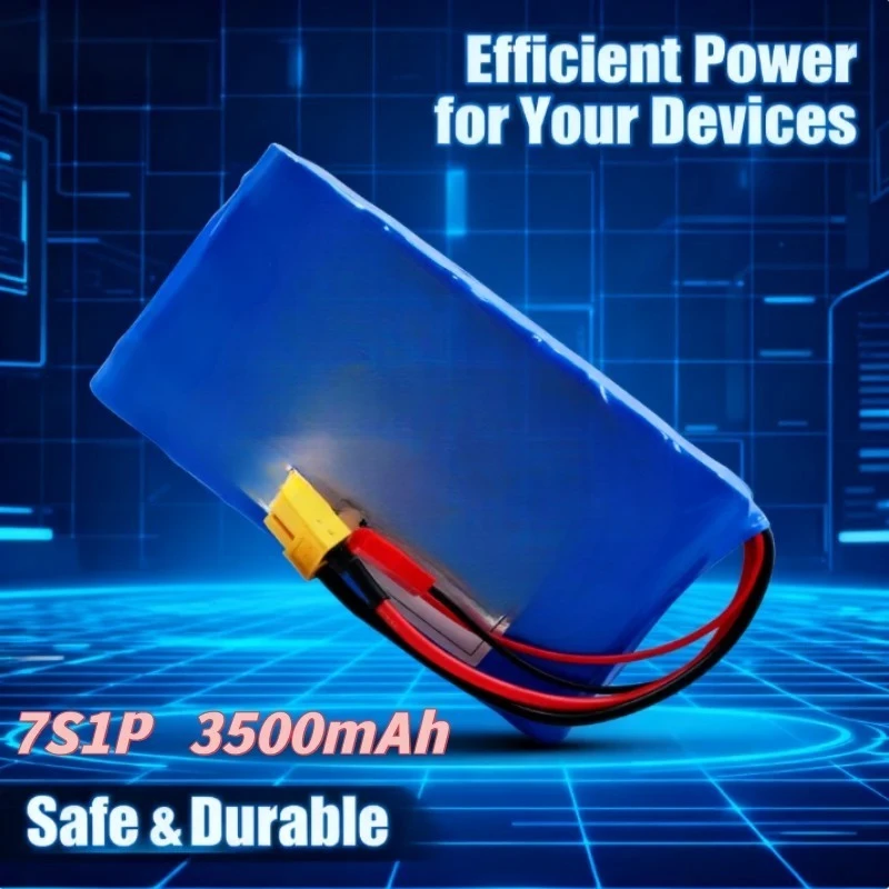 

New 24V 3500mAh 18650 Lithium-ion Battery Pack 7S1P with BMS Protection for Power Wheels Robotics Projects