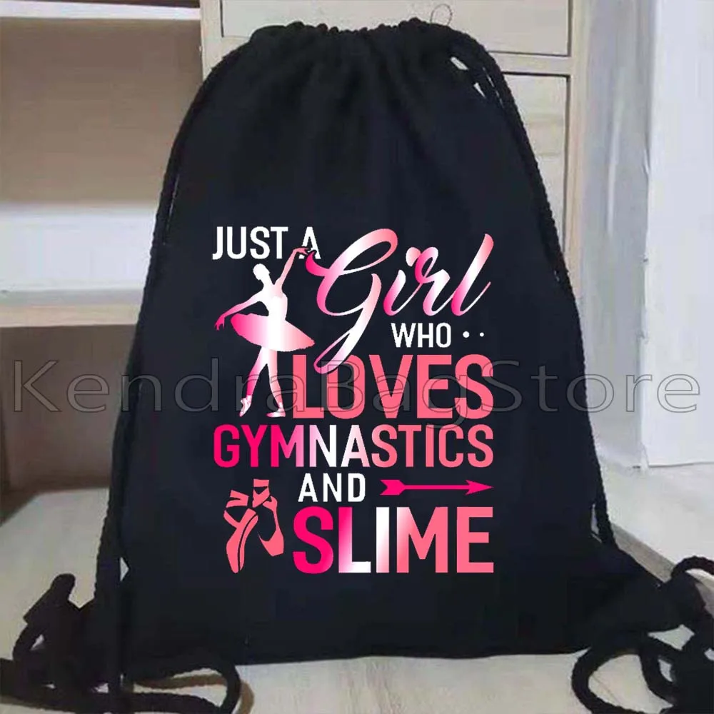 ศิลปะจังหวะ Tumbling ยิมนาสติก Acrobatics นักกายกรรมสาวปรับโยคะเต้นรํากระเป๋าเป้สะพายหลังกีฬากระสอบ String Bag