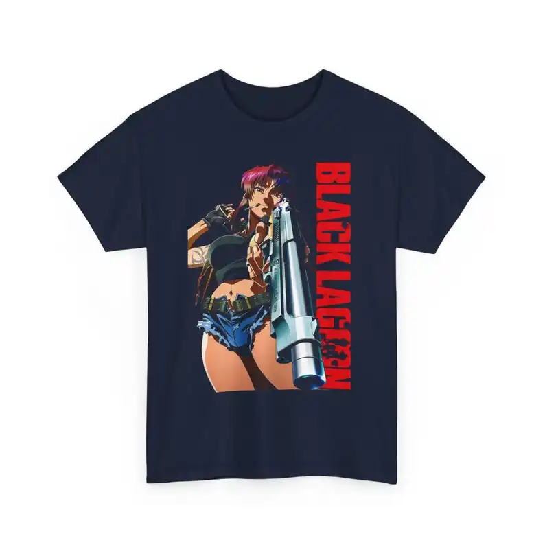 Camiseta de algodón Black Lagoon, nuevo modelo 2026, ropa con personalidad, ropa para todo el año, producto corto de alta calidad, para parejas
