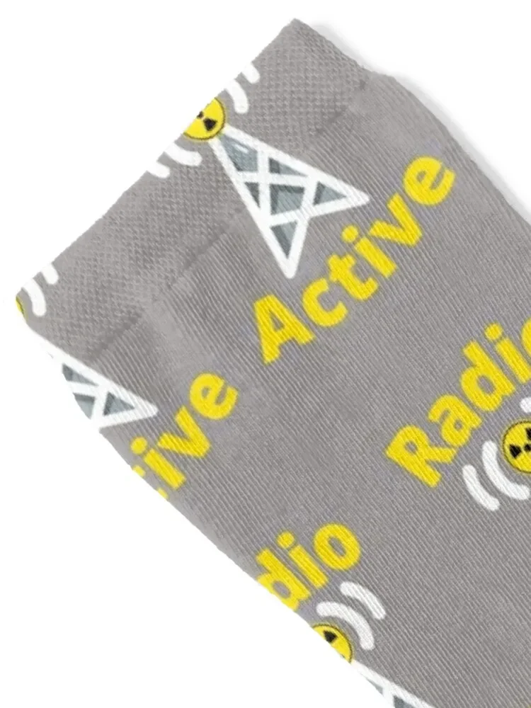 Ham Radio Radio Active design for Amateur Radio Socks luxe christmass gift funny gift gym Socks Female Men's