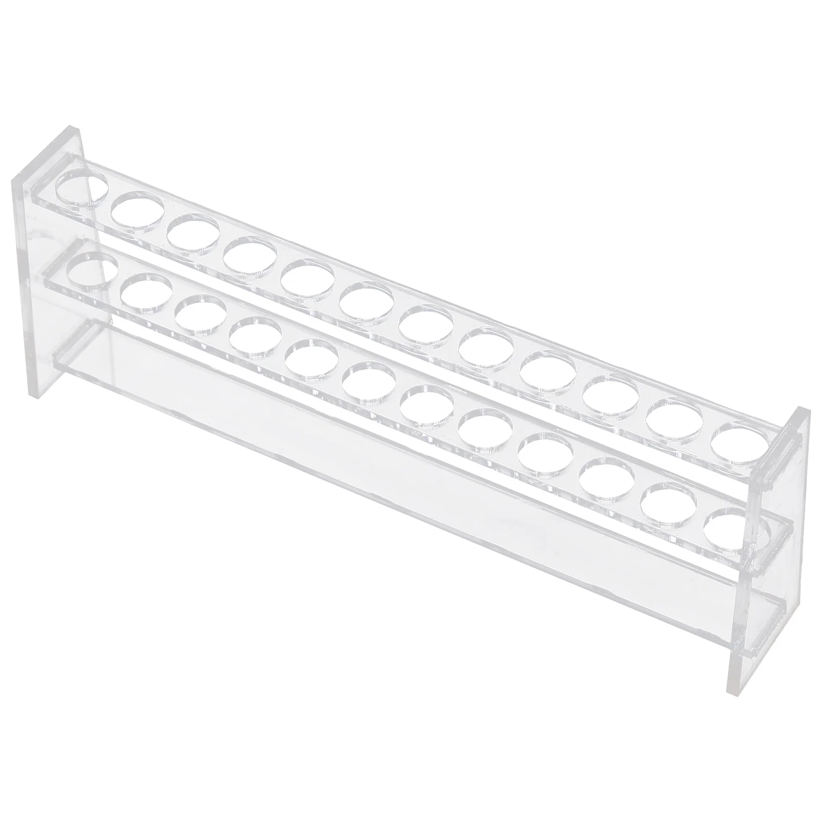 

12 Holes Test Tube Rack Laboratory Container Acrylic Reusable Clear Sampling Stand Holder 10ml Tubes Socket Tester