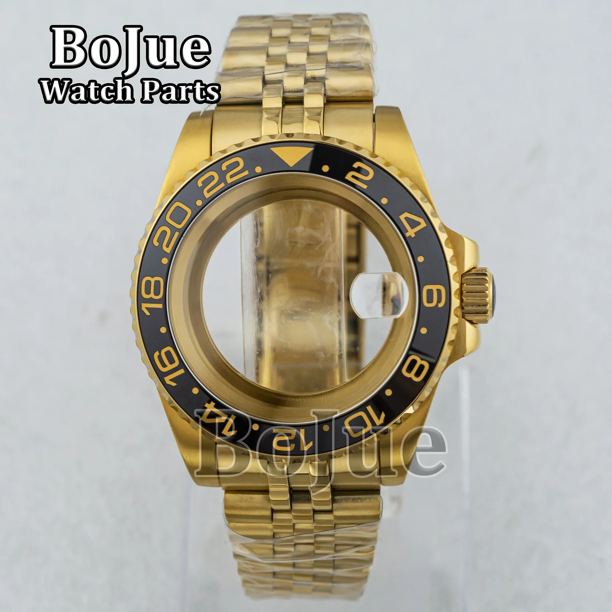 40mm Gold NH35 Case Accessories For GMT Seiko NH34 NH35 NH36 Movement 28.5mm Dial Waterproof 20mm Watch Jubilee Strap Bracelet - Image 2