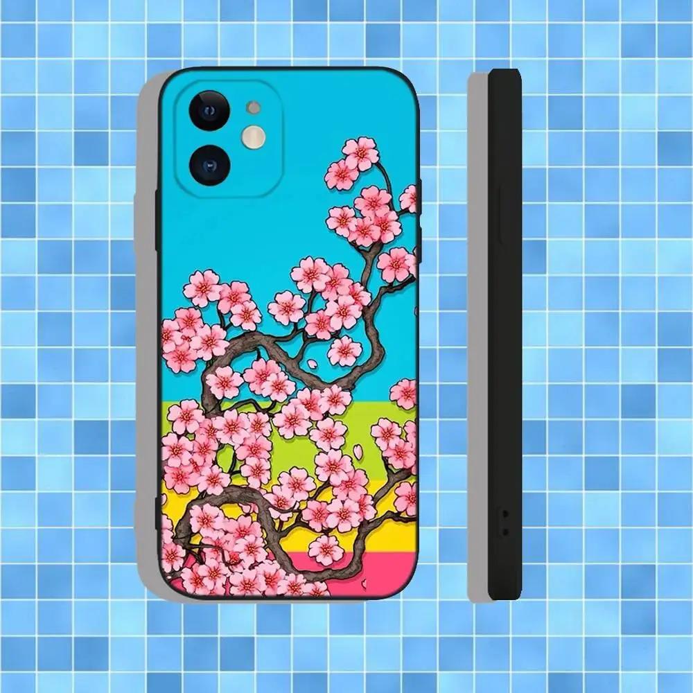 حافظة هاتف VHS Sakura Rewind لهاتف iPhone 17,16,15,14,13,12,11,Pro,Max,Plus,Air,X,XS,XR,SE,8,7,Mini,Soft Black Case