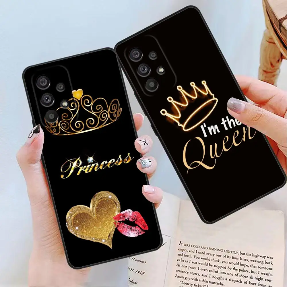 Rose Gold Cute Mom Queen Princess Crown For Samsung A52 Case For Samsung Galaxy A72 A52 A32 A12 A42 A71 A51 A31 A21s A21EU A11