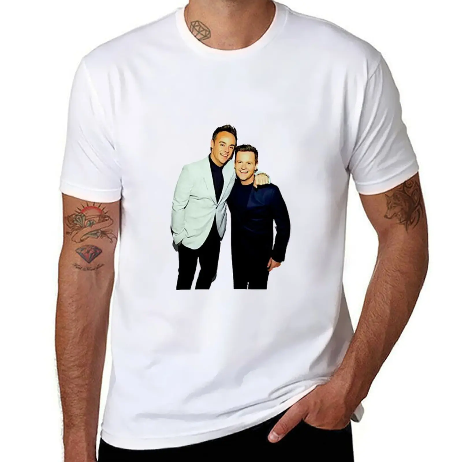 

and [2] Ant Dec T-Shirt Abstract Pattern Print Top