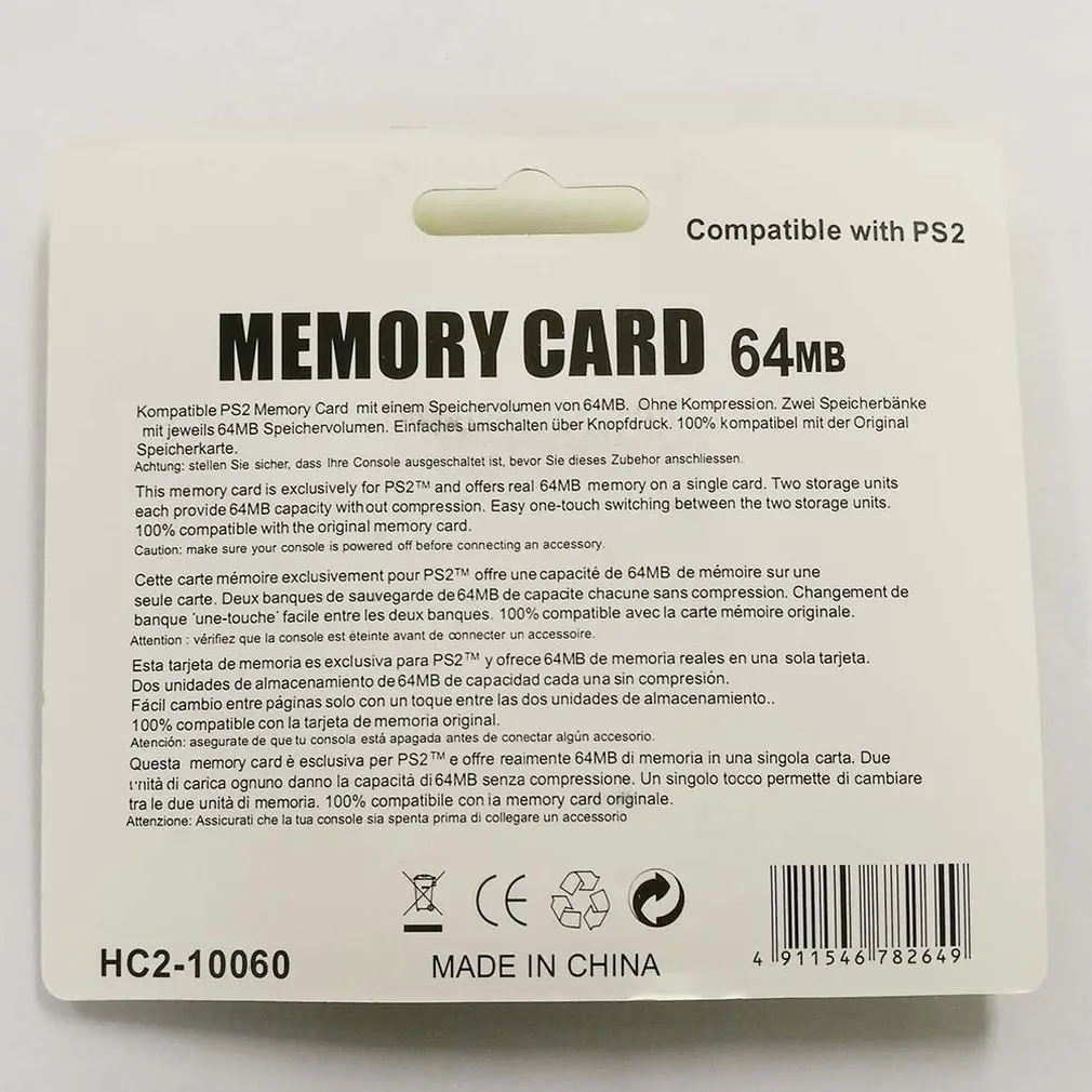 Eastvita Memory Card Save Game Data Stick Module 8M / 16M / 32M /128M for Sony Playstation 2 PS2 Extended Card Game Saver