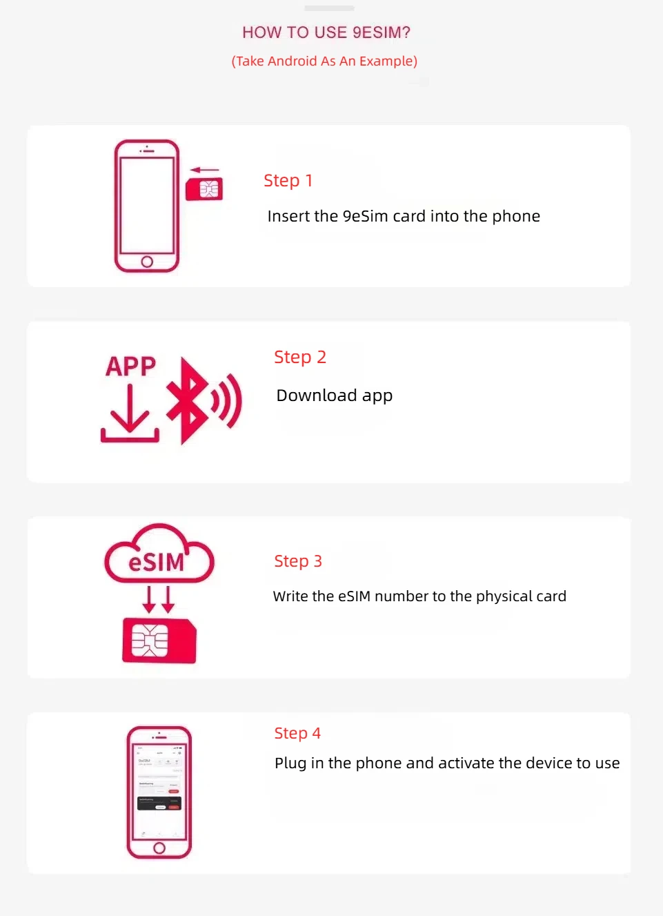 بطاقة ذكية للسفر 9esim V3 Advanced Edition لنظام Android، IOS Switch Non 5ber Estk Me