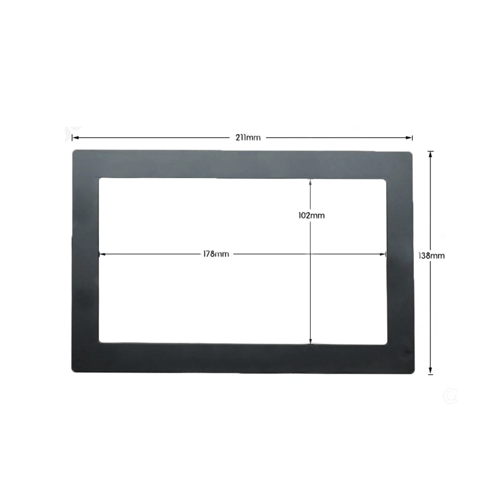 

1 Set Universal 2DIN Auto Radio / Player Frame, Retromontage Decorative Frame, 178x102mm Panel Without Gap Player Decorative