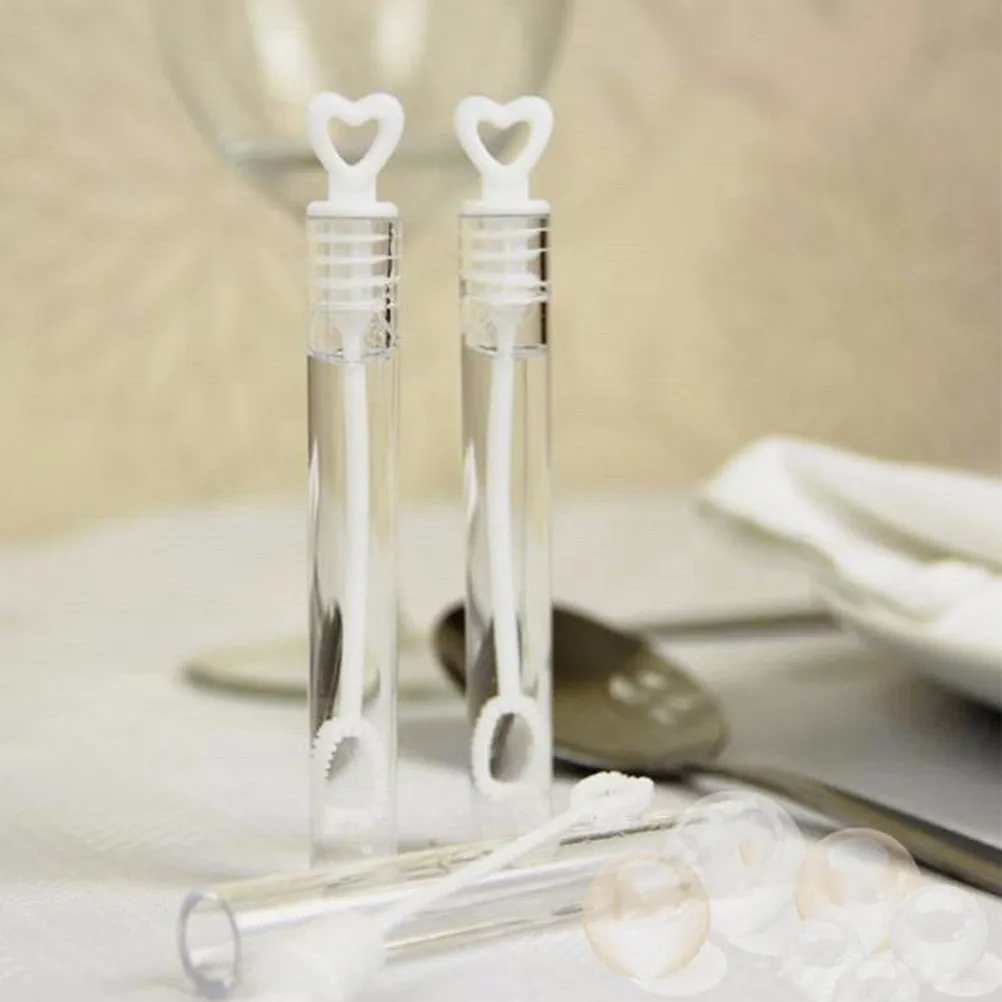 

24 шт. пустых пластиковых мини-палочек для мыльных пузырей в форме сердца, многоразовые, для вечеринок, бассейнов, улицы, фестивалей, подарочных пакетов