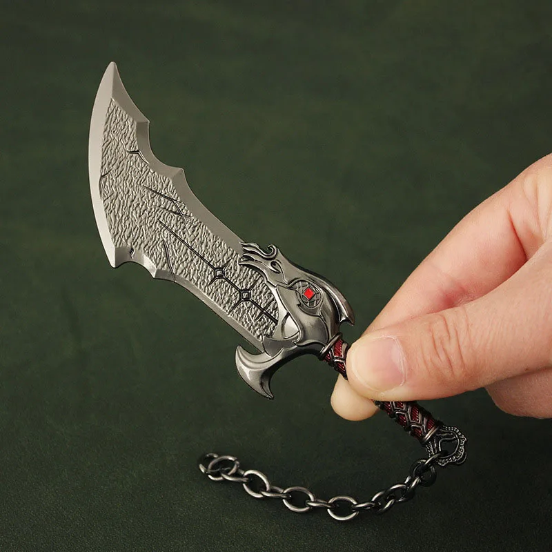 9 cm God of War Waffe Klingen des Chaos Runen Kratos Schwert Spiel Peripherie Metall Spiel Peripherie Katana Schwert Modell Junge geschenk Spielzeug