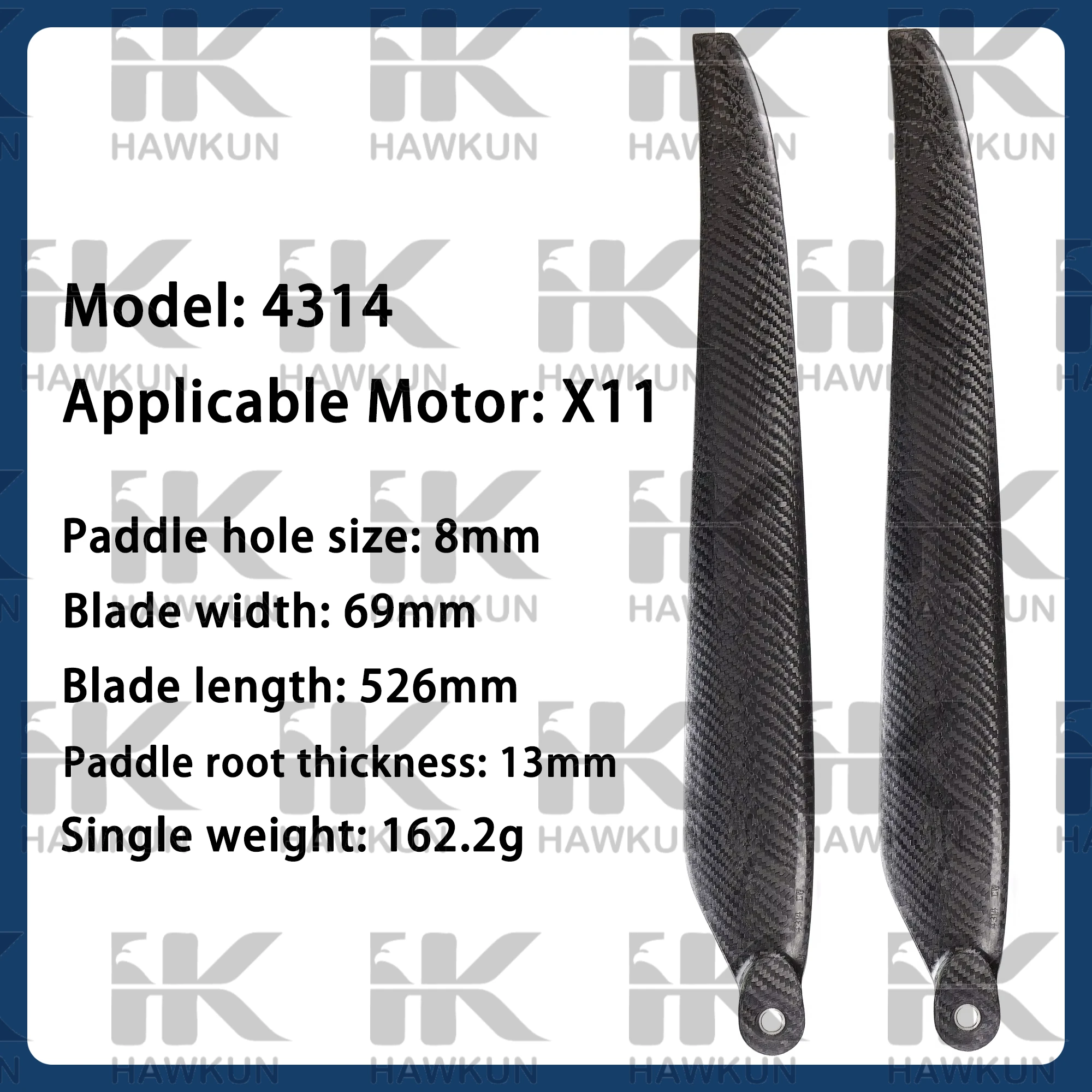 

4314 пропеллер из углеродного волокна 43-дюймовые пропеллеры CW CCW для Hobbywing XRotor X11 Plus, детали сельскохозяйственного дрона EA-30XP