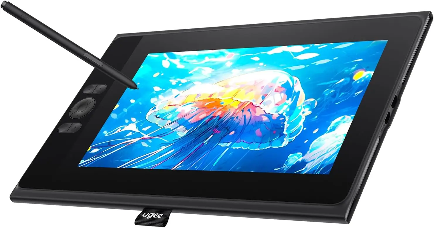 11.6 Inch Drawing Tablet with Screen, Full-Laminated, 124% sRGB, Battery-Free Stylus, 8 Keys, for Windows/Mac/Android