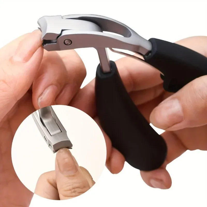 Excellent nail clipper, elbow, large opening, secondary cutting edge, anti splash storage, nail chips, dead skin scissors