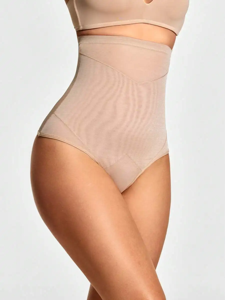 

Seamless High-Waisted Thong Shapewear Short Butt Lifter Tummy Waist Control